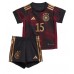 Günstige Deutschland Niklas Sule #15 Babykleidung Auswärts Fussballtrikot Kinder WM 2022 Kurzarm (+ kurze hosen)
